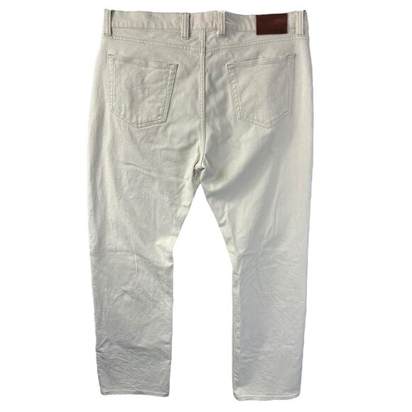Tecovas Men's Straight Jeans in Cream - Picture 2 of 8
